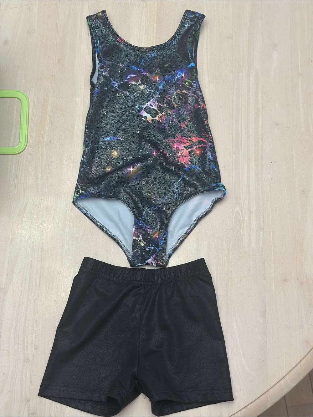 Galaxy Leotard & Shorts Gymnastics
